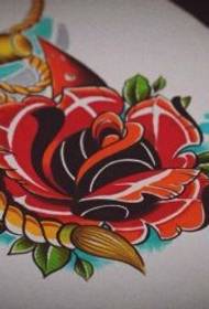 Rose Anchor Tattoo kéziratos kép