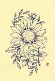 Majhna tetovaža svežega cvetja