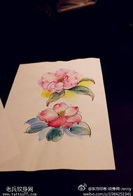 מופע קעקועים, ממליץ על כתב יד לקעקוע פרחים צבעוני