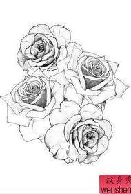 Rose tattoo work