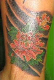 Mokhoa o motle oa li-tattoo tsa Majapane oa Peony