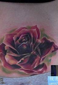 Waist trend Europe and America colored rose tattoo pattern