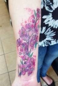 Tatuointi kuva kukka 9 värikäs kukka tatuointi malli