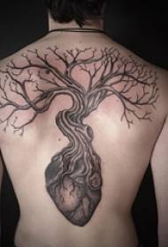 Tre tatovering flere svart grå tatovering stikk triks tatovering mønster