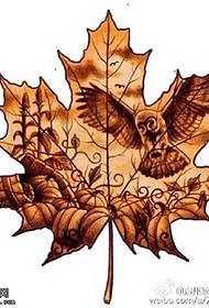 Maple Leaf Tattoo Manuscript Picture