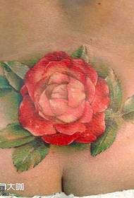 Pola tato mawar kanthi corak