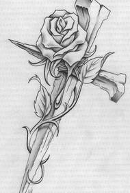 slika s uzorkom tetovaže križnog ruža
