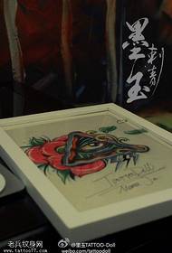 Immagine del tatuaggio a colori god eye rose rose