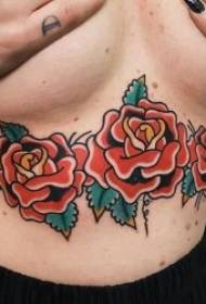 Iphethini le-tattoo roses amaphethini we-9 amahle futhi anemibala yama-rose we-rose