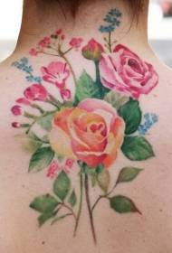 Il·lustració del tatuatge de rosa
