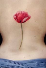Poppy tattoo picture Tasty and charming poppy flower tattoo pattern