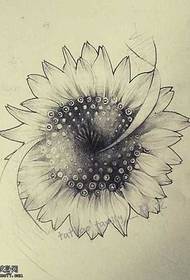 ລວດລາຍ tattoo sunflower