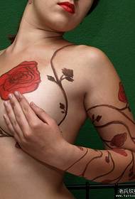 Rose tattoo pattern and meaning