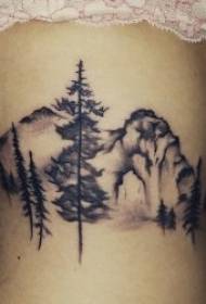 Tattoo muster puu tätoveering muster puu erinevates kehaosades