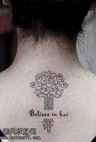 Uzorak velikog tetovaža na drvetu