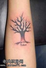 Big tree tattoo pattern