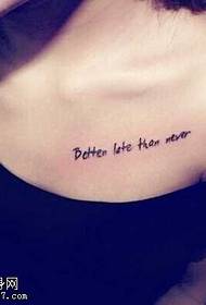 Modèle de tatouage anglais