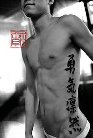 Κινέζικο μοτίβο τατουάζ χαρακτήρα