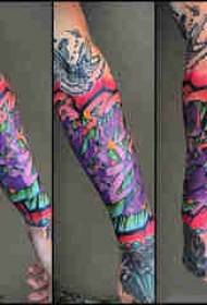 Европски и амерички графити тетоваже цоол обојени енглеским графитима тетоважама