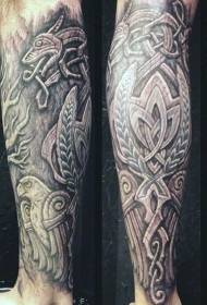 Obraz drzewa tatuaż osobliwy obraz drzewa wzór tatuażu
