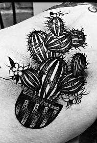10 crnih tetovaža kaktusa