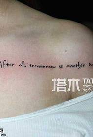 Schouder Engels tattoo patroon