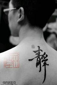 Chinese character tattoo pattern