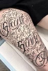 Prekrasan set cvjetnih engleskih tetovaža djeluje 9 komada