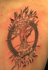 Celtic knot and tree of life tattoo