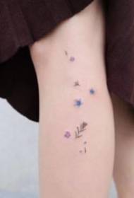 Een kleine nieuwe set bloemblaadjes tattoo-foto's