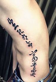 Uzorak tetovaža kineskog karaktera