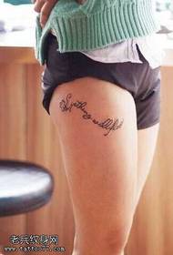 Legna di mudellu di tatuaggi inglesi freschi