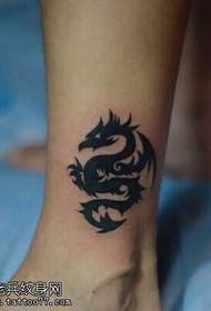 ခြေထောက်များ Cool Dragon Totem Tattoo ပုံစံ
