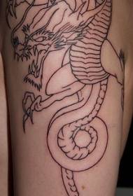 arm semi-finished Chinese dragon pattern