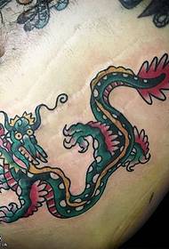 abdomen Xiaoqing dragon tattoo pattern