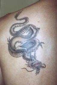 Kína búvárkodás sárkány tetoválás minta