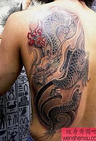 Галерија за тетоважа 520: Назад змеј тетоважа модел
