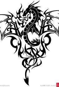 un tatouage de totem dragon
