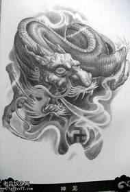 recommend a traditional dragon tattoo pattern
