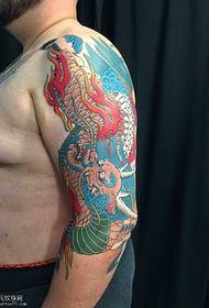 Arm Color Dragon Tattoo Pattern