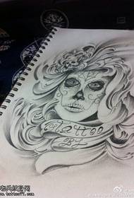 Death Girl Letter Tattoo Manuscript Picture