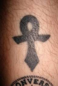 ancient Egyptian cross symbol black tattoo pattern