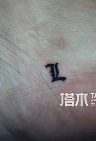 Obrazac tetovaže za pismo nakon pisma