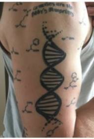 Spersonalizowany symbol pierwiastka chemicznego tatuaż obraz 9 arkuszy