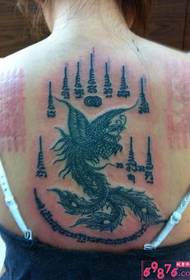 Angel Phoenix og Thai tatoveringsbilleder