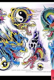 dragon gossip tattoo pattern