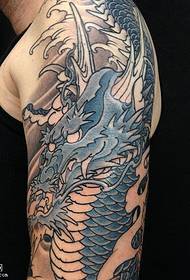 Рисунок татуировки тотема плеча дракона