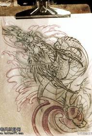 个性龙纹身手稿图案