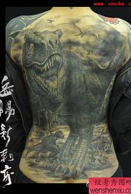 puikus „Tyrannosaurus“ tatuiruotės modelis