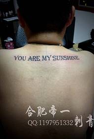 Hefei Emperor Tattoo Show Picture Works: English Letter Tattoo Pattern